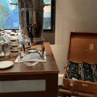 控え室で飲むことができる紅茶セット