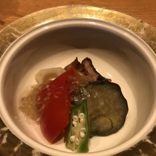 下見が夏でしたので、冷たい煮物です。
