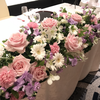 見学の際の装花コーディネート