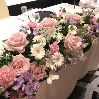 見学の際の装花コーディネート
