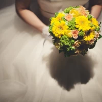 控室にてお花と