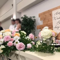 メインテーブルの装花