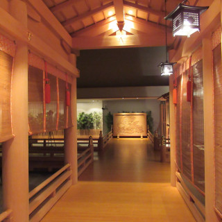 神前式の式場の廊下