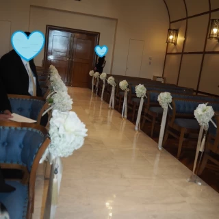 式場入場口と広さはこんな感じです