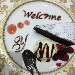 打ち合わせ時に頂いたケーキ♪