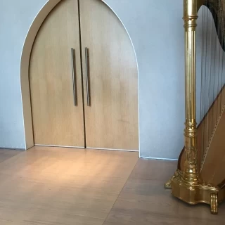 会場の入り口