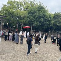 花嫁行列　いろんな人がお祝いしてました