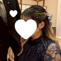 ヘアセットの時お願いしたら金箔もつけてくれた