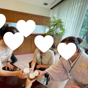 ロビーの喫茶コーナーでも乾杯|521576さんの住吉大社の写真(2473961)