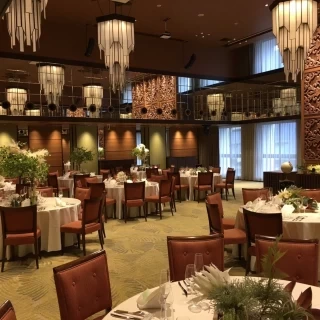 天井が高くオシャレな会場です