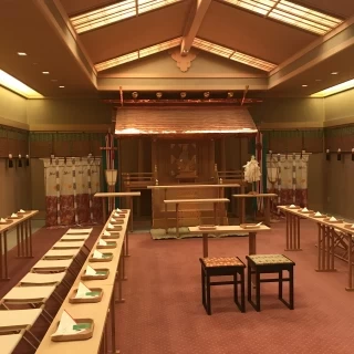 神前式もホテル内で出来ます