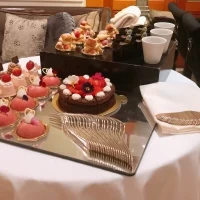 ケーキブュッフェの一部。