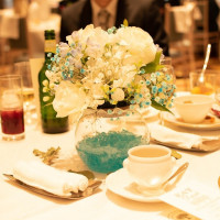 結婚式当日のテーブル