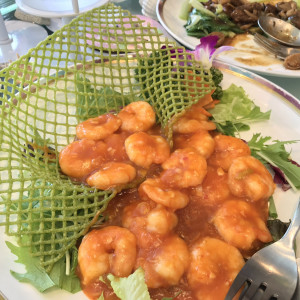 盛り付けが綺麗なエビチリ。かりゆしのエビ料理は美味しい|522755さんの沖縄かりゆしアーバンリゾート・ナハ（ウエディング取扱終了）の写真(716067)