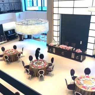 披露宴会場パリス。2階から見た景色。とても綺麗な会場です。