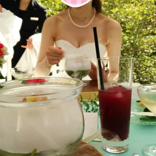 ドライアイスが入っている変わった料理でした