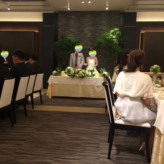 披露宴会場です