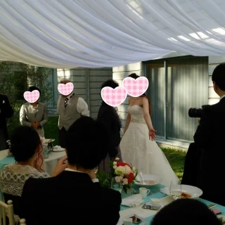 花嫁が入場しました