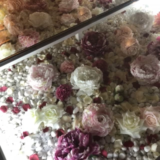 バージンロードの花