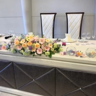 パステルカラーで華やかにお願いしました。