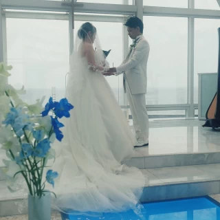 明るい会場で装飾が綺麗なのでフォト映えします。