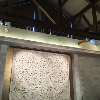 メインテーブル照明
ハート形になっています