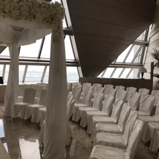 高層階挙式会場の右側