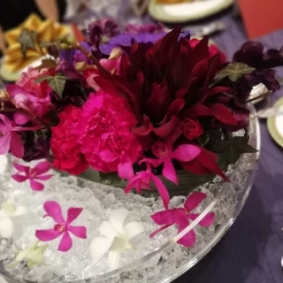 卓上花もオリジナルデザイン