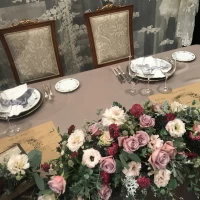 新郎新婦席の装花