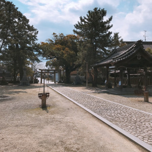 広い境内|524336さんの八幡の森 迎賓館（尾張八幡神社）（営業終了）の写真(731124)