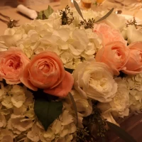 新郎新婦のテーブルのお花