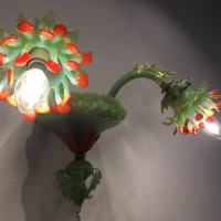 控え室の可愛いシャンデリア