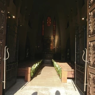 チャペルをでて
振り返った風景