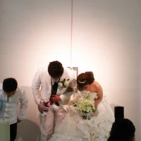 披露宴も結び退場シーン