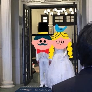 挙式前の入場シーン