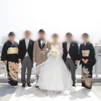 スカイコートで両親と撮影