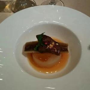 フォアグラと穴子のボワレ ふろふき大根寄せ|525350さんのホテル・ザ・ウエストヒルズ・水戸(Hotel the West Hills mito)の写真(736537)