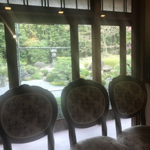 友人の待合室からも庭が見えます。|525696さんの京都洛東迎賓館の写真(749388)
