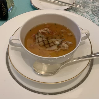 ずわい蟹とアワビのロワイヤル