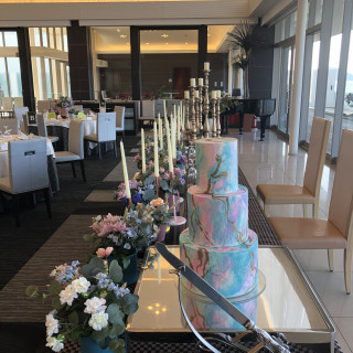 サンプルのケーキが可愛い