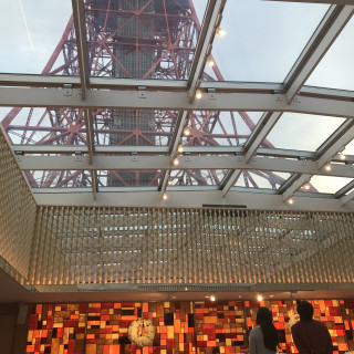 この近さから東京
タワーが見える挙式会場