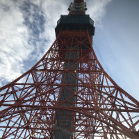 玄関前から見える東京タワー