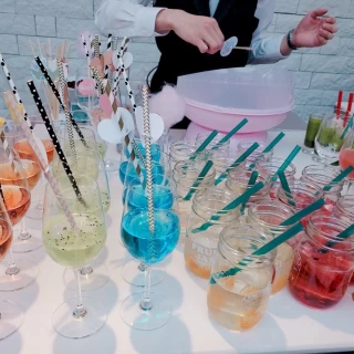 ウェルカムドリンクもお洒落