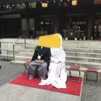 挙式後の集合写真