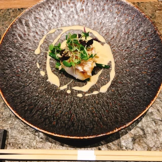 うろこつきのお魚。とっても美味しかったです。