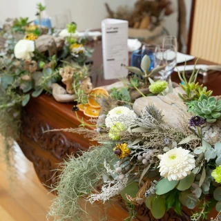 高砂 流木を持参して多肉を植えてもらいました