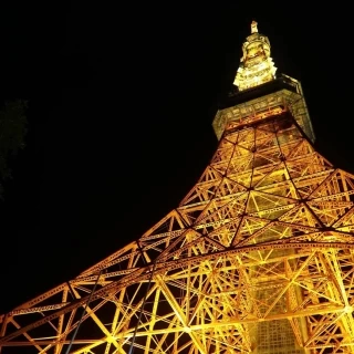 披露宴会場からの東京タワー(夜景)