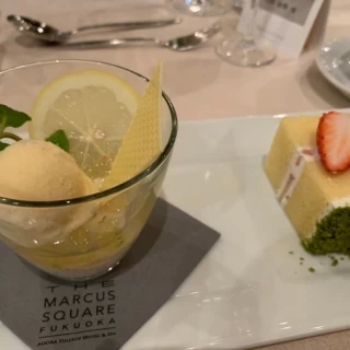 デザートです。レモンでさっぱりでした