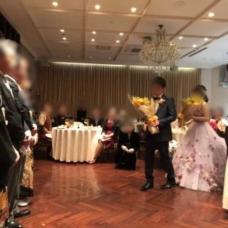 披露宴会場窓側