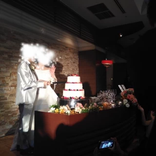 ベリーのウェディングケーキ。